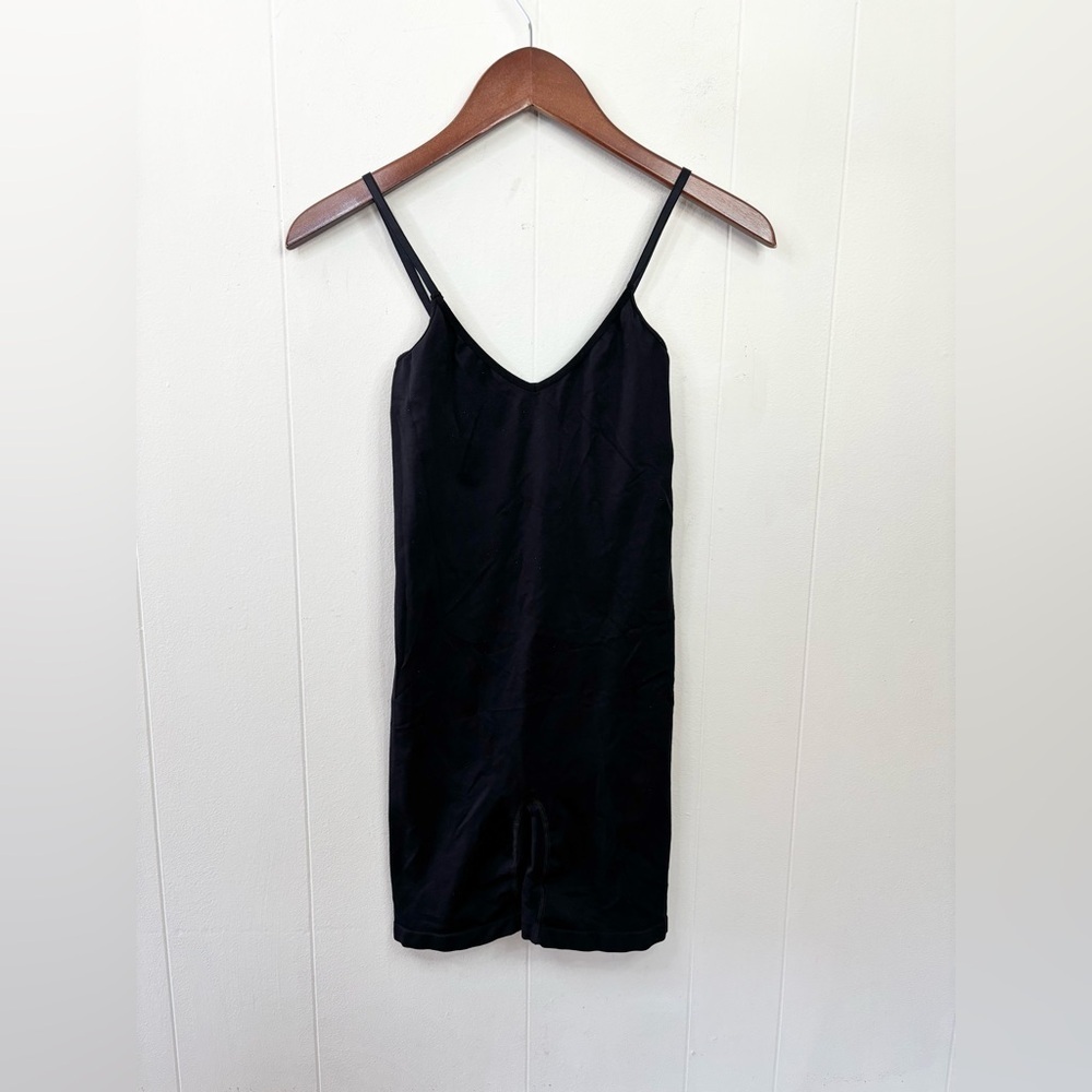 The group Babaton black shorts unitard minimalist size SM onesie romper